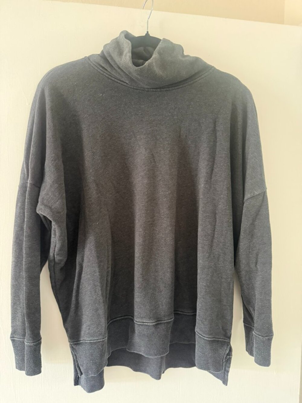 Time and Tru Navy Blue Cowl Neck Sweatshirt Size L
